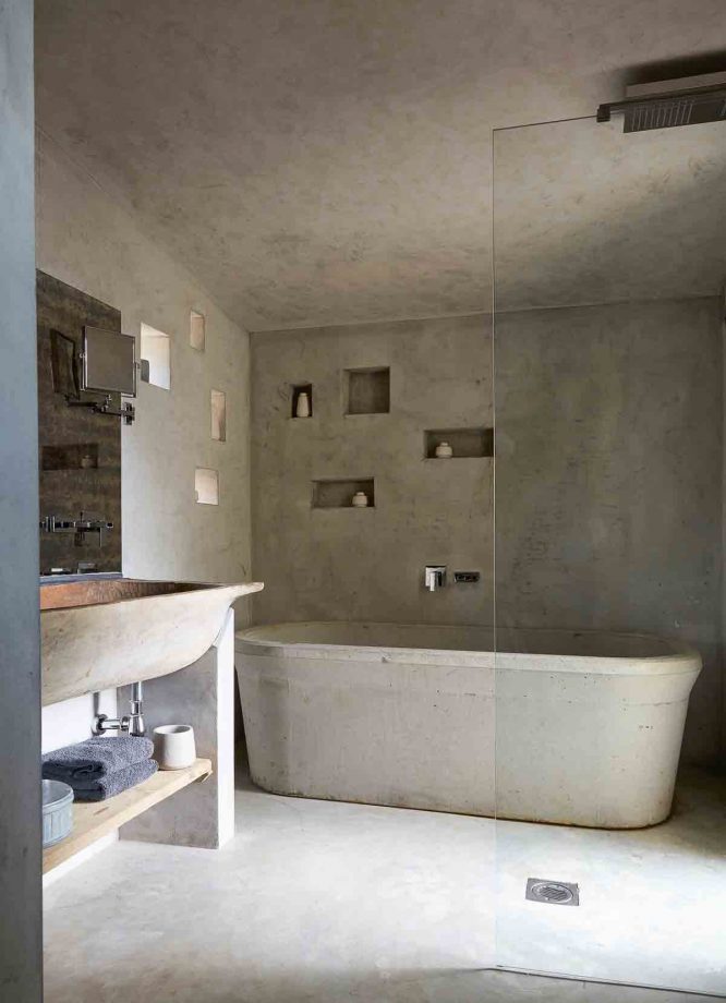beton cire badkamer ideeën