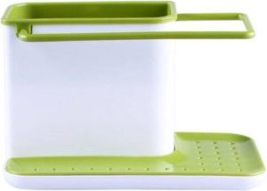 2 PC'S keuken spons organisator stands vak zelf drainage wastafel opslag rek (groen)