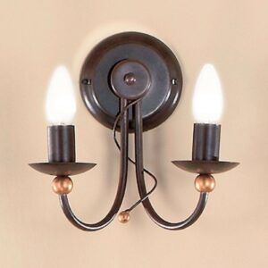 2-lichts wandlamp GARDA in landhuisstijl
