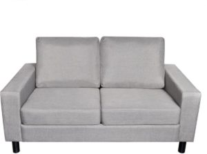 2-zits sofa (lichtgrijs)