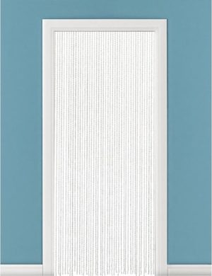 2x Vliegengordijn/deurgordijn PVC diamant transparant - 90 x 200 cm - Insectenwerende vliegengordijnen