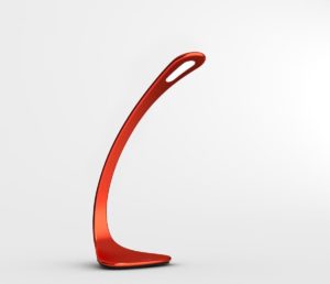 Adot Led Design bureaulamp - ELF - 8W in roodkleurig geanodiseerd aluminium. Dimbaar in vier stappen.