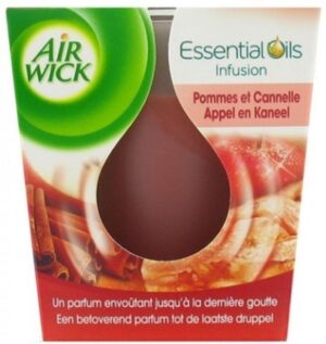 Air Wick Essential Oils Geurkaars Appel en Kaneel - 105 g - Geurkaars