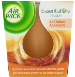 Air Wick Essential Oils Geurkaars Manderijn & Antirook - 105 g - Geurkaars