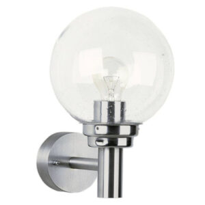 Albert Rvs wandlamp Globe 690226