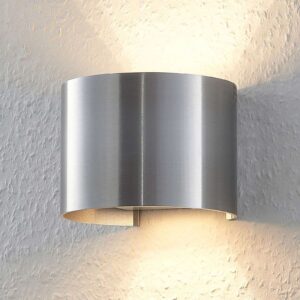 Aluminium LED wandlamp Zuzana in ronde vorm