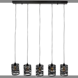 AnLi-Style Hanglamp 5x ø17 Spindle