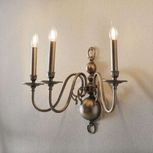 Antieke wandlamp HOLANDESAS, 3-lichts