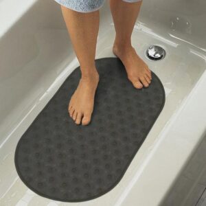 Antislip Douchemat Douche cabine Mat voor in bad- Zwart/Grijs Transparant - Anti Slip badmat - 70x40CM - Mat voor in de badkamer