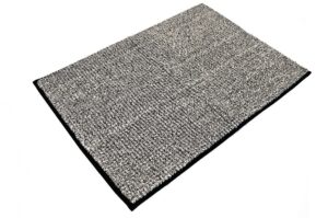 Antislip badmat 50x70cm, 100% polyester, zwart