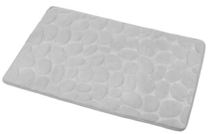Antislip badmat 50x80cm, 100% microvezel / grijs