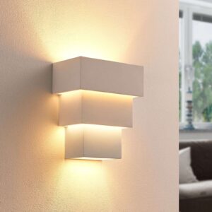 Antonella - effectieve LED wandlamp van gips