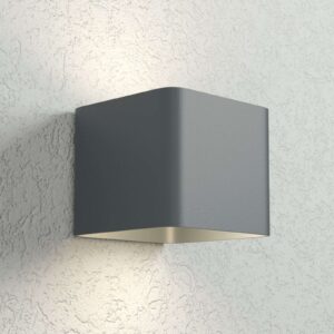Antracietkleurige LED wandlamp Dodd
