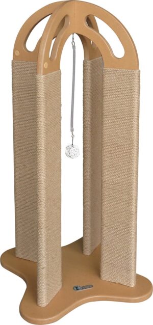 Arched scratching post design krabpaal