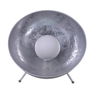 Arles Industrieel Design Tafellamp Zilver Wit