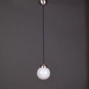 Art Deco Lamp - Hanglamp Bol met vintage snoer