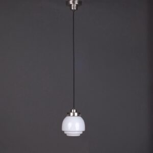 Art Deco Lamp - Hanglamp Deco Vlak met vintage snoer