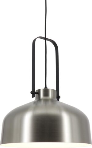 Artdelight - Hanglamp Mendoza - Mat Staal / Zwart - E27