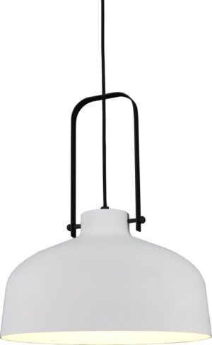 Artdelight - Hanglamp Mendoza - Wit / Zwart - E27