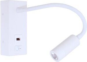 Artdelight - Wandlamp Easy LED - Wit - USB - Flex - LED 3W 2700K - IP20 > wandlamp binnen | leeslamp | bedlamp | led lamp | usb aansluiting lamp