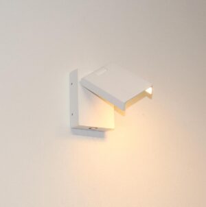 Artdelight - Wandlamp Kapo - Wit - LED 6W 2700K - IP20 - 3-stappen Dimmer > wandlamp binnen | led lamp
