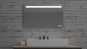 BIEN Badkamerspiegel Met Geintegreerde LED Verlichting Anti Condens Touchscreen Schakelaar 100x60cm
