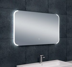 Badkamerspiegel Bracket 100x60cm Geintegreerde LED Verlichting Verwarming Anti Condens Touch Lichtschakelaar Dimbaar