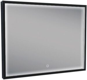 Badkamerspiegel Wiesbaden 80x60cm Geintegreerde LED Verlichting Verwarming Anti Condens Lichtschakelaar Dimbaar