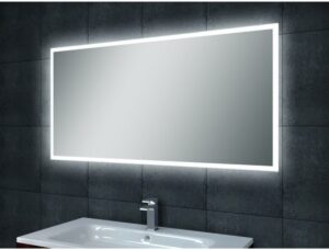 Badkamerspiegel Wiesbaden Quatro 80x60cm Geintegreerde LED Verlichting Verwarming Anti Condens Touch Lichtschakelaar Dimbaar