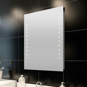 Badkamerspiegel badkamer makeup spiegel make up voor kaptafel met LED verlichting licht 60x80cm