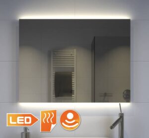 Badkamerspiegel met indirecte verlichting, verwarming, sensor en dimfunctie 80x60 cm