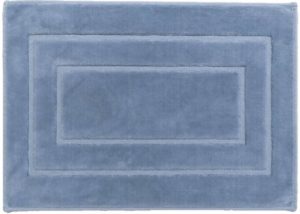 Badmat Essence border middenblauw 50x80cm