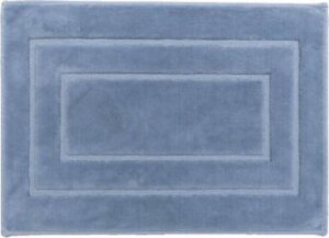 Badmat Essence border middenblauw 60x100cm