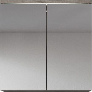 Badplaats - Spiegelkast Toledo 600x200x590mm - Beton - Kast met twee draaideuren