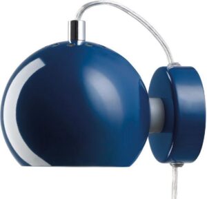 Ball wandlamp LED Glossy donkerblauw