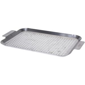 Barbecue/bbq grill pan 37 x 25 cm - Barbecue/bbq accessoires - Barbecue/bbq pannen