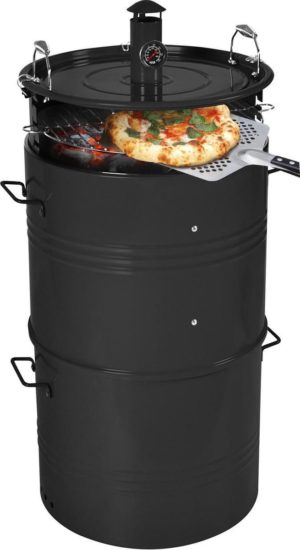 Barrel BBQ XL houtskoolbarbecue