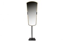 BePureHome Arrogant staande spiegel 166cm metaal zwart/antique brass