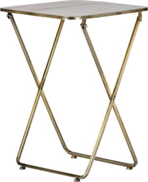 BePureHome Foldaway Bijzettafel - Metaal - Antique Brass - 67x46x46