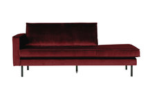 BePureHome Rodeo daybed left velvet red