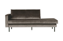 BePureHome Rodeo daybed left velvet taupe