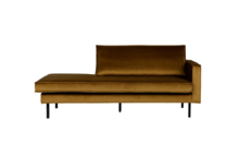BePureHome Rodeo daybed right velvet honing geel