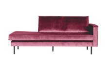 BePureHome Rodeo daybed right velvet pink