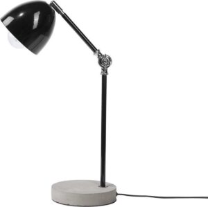 Beliani CHANZA - Bureaulamp - Zwart - Metaal