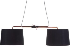 Beliani FUCINO - Hanglamp - Zwart - Polyester