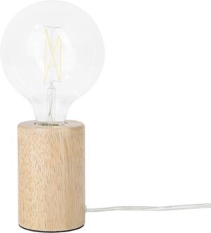 Beliani GANDARA - Tafellamp - Lichte houtkleur - Hout