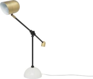 Beliani NARRAN - Tafellamp - Wit - Metaal