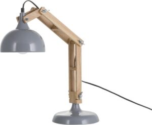 Beliani SALADO - Bureaulamp - Grijs - Staal