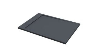 Best Design Just Solid douchebak Decent 140 x 90 cm mat zwart