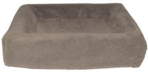 Bia fleece hoes hondenmand 2 60x50x12cm taupe